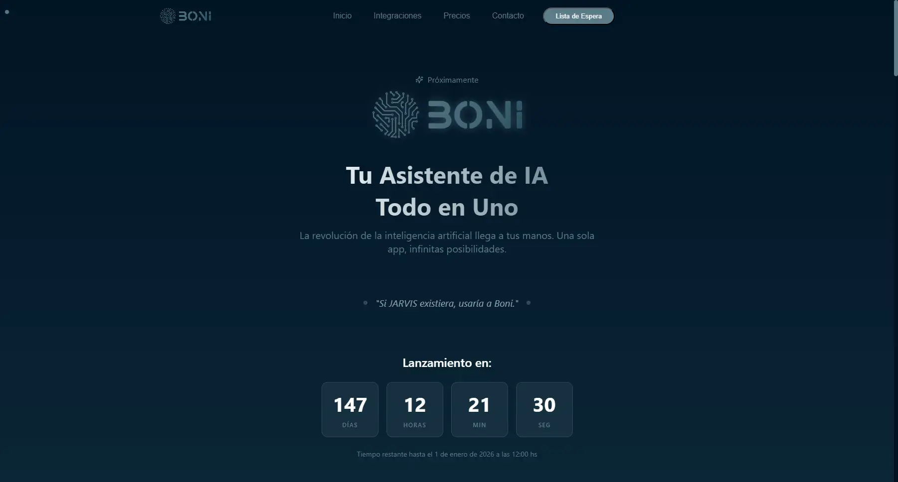 Proyecto Boni AI — Página Web