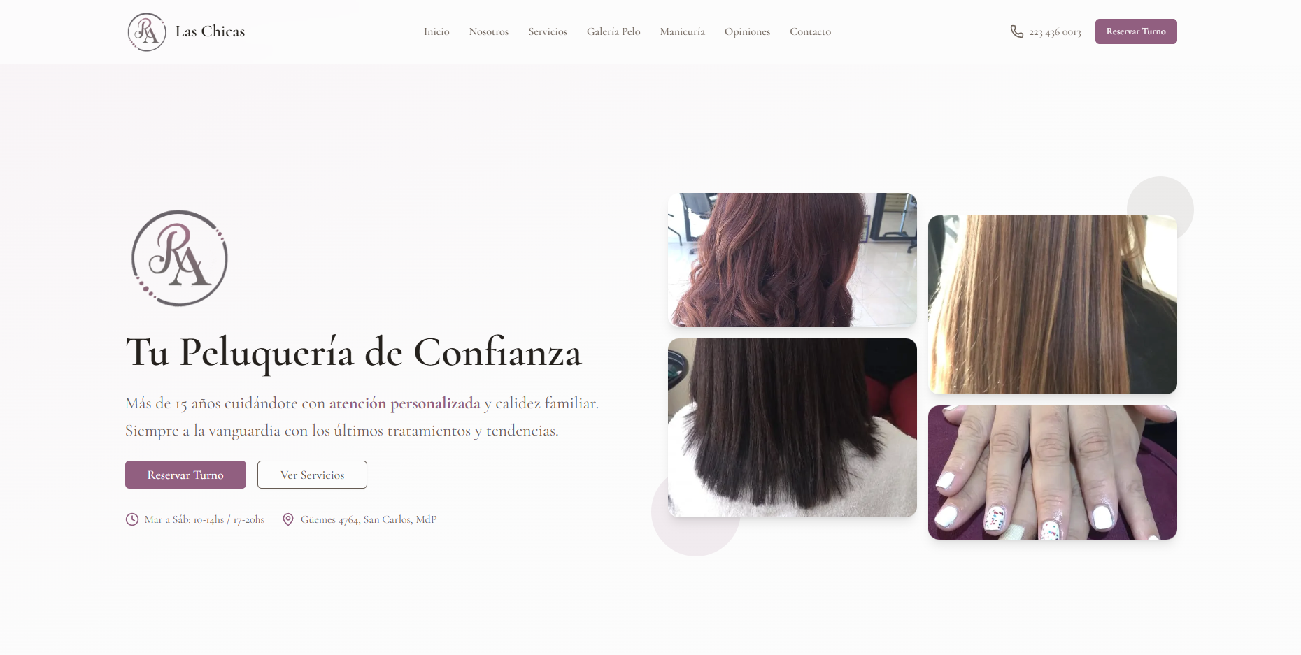 Proyecto Las Chicas — Página Web