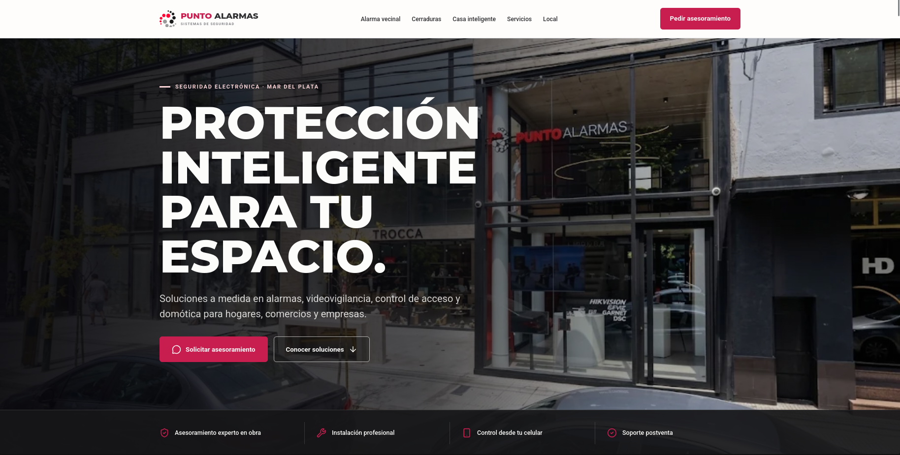 Proyecto Punto Alarmas — Página Web