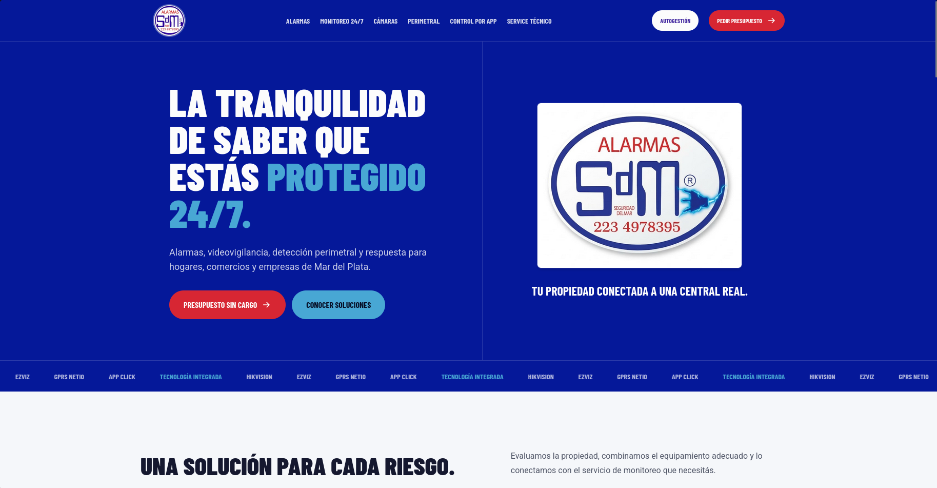 Proyecto SDM Alarmas — Página Web